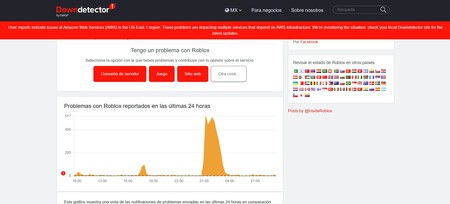 Caida Fortnite Roblox Mexico Aws