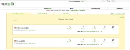 Rapidfeeds, feeds personalizados y widget para nuestra web