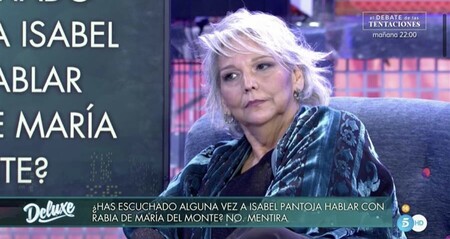 Charo Vega se sienta en el 'Deluxe' y desvela cómo fue la ruptura entre Isabel Pantoja y María del Monte