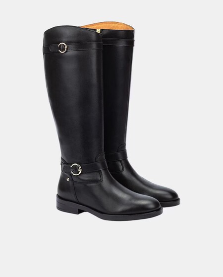 Botas Alta Cana Ancha Piel Elegantes Bonitas Buenas