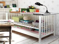 Una buena idea: convertir la cuna en mesa de trabajo