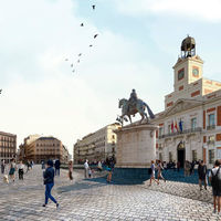 Kilómetro cero, cero emisiones: Madrid cierra la Puerta del Sol a los coches e inicia las obras para la peatonalización total