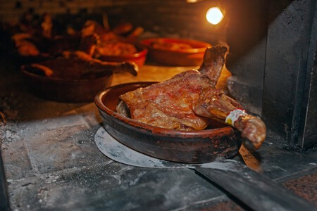 Lechazo asado Sepúlveda