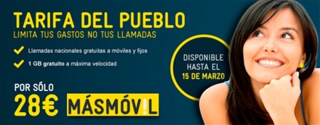 MÁSMÓVIL ya tiene su tarifa ilimitada por 28 euros