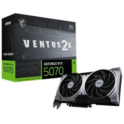 MSI GeForce RTX 5070 VENTUS 2X OC 12GB GDDR7 Reflex 2 RTX AI DLSS4