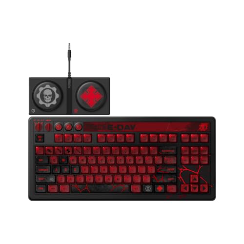 8BitDo Teclado mecánico y mouse inalámbrico con retroiluminación RGB, Gears of War: E-Day