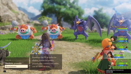 Resena Dragon Quest Siete Remake Combate