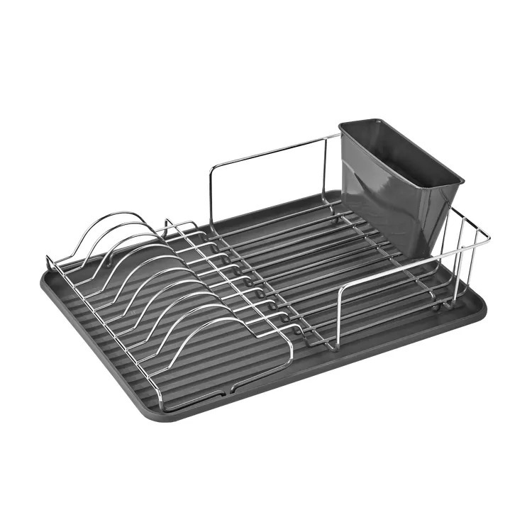 Escurreplatos con bandeja negra 