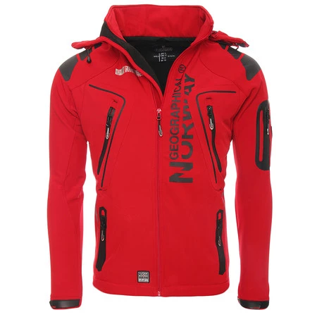 Winter is coming... con rebajas: chaqueta Geographical Norway Softshell en rojo por 39,95 euros en Amazon 