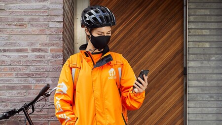 A Just Eat delivery girl