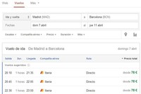 Google Flight Search llega a España 