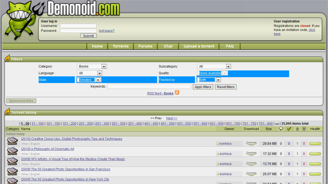 Demonoid ha sido cerrado por las autoridades ucranianas
