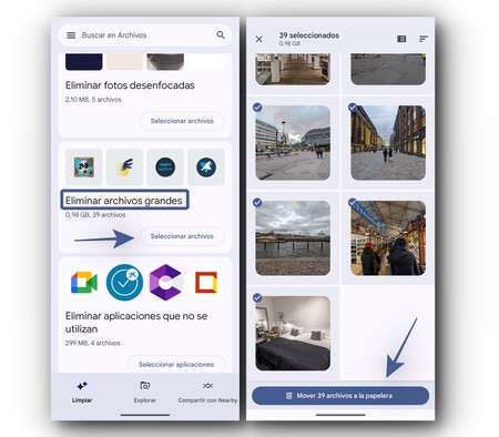 Google Files Archivos Grandes
