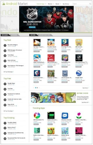 Google añade novedades para buscar aplicaciones en el Android Market versión web