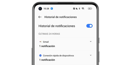 Historial Notificaciones Android