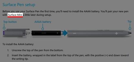 Microsoft confirma accidentalmente la existencia del Surface Mini