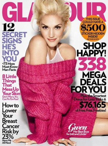 Gwen Stefani para la revista Glamour Octubre 2009