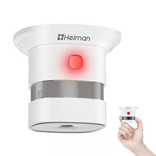 Heiman Detector de Humo Mini Fotoeléctrico