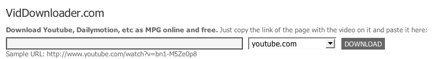 VidDownloader, descarga tus vídeos favoritos ya convertidos a MPG