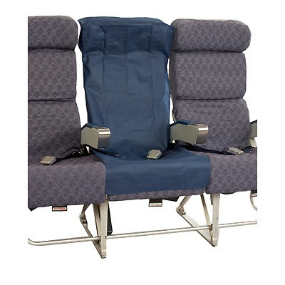 Fundas descartables para el asiento del avión