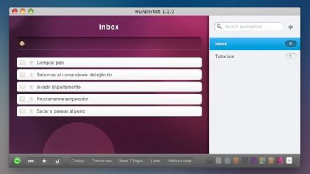 Wunderlist, un prometedor gestor de tareas para Windows y Mac OS X