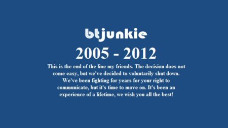 BTjunkie también cierra