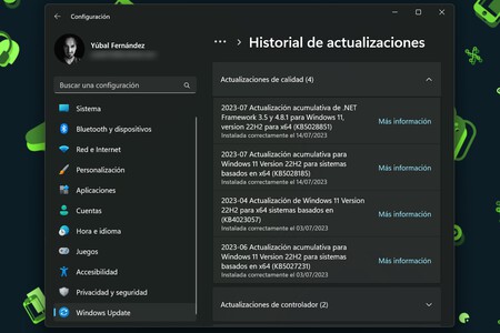 Windows 11 Historial