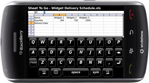 Suretype Qwerty BlackBerry Storm: imágenes del teclado