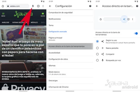 Chrome ショートカット ツールバー