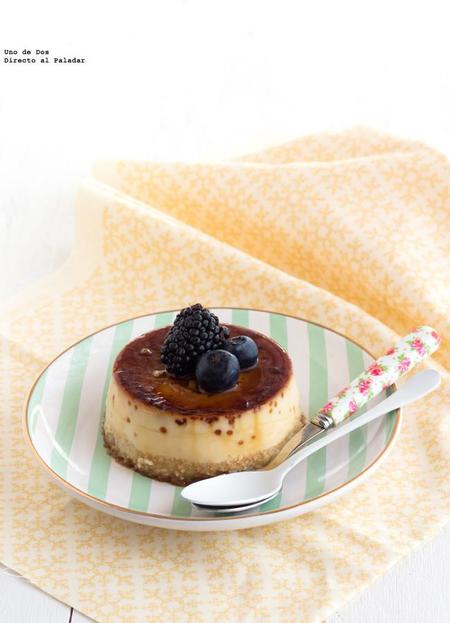 Flan de almendra. Receta