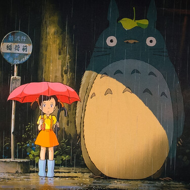 Mi Vecino Totoro Cartel Nina 1