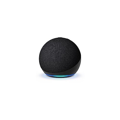 Amazon Echo Dot (modelo más reciente): bocina Alexa con sonido vibrante, ideal para recámaras, comedores y oficinas (negro)