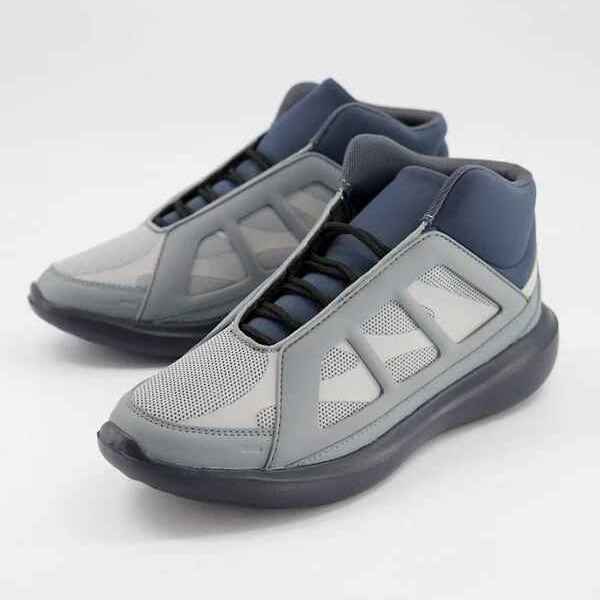 Zapatillas de deporte grises con paneles de goma de ASOS DESIGN