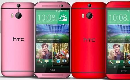 HTC One M8 llega en colores rosa y rojo a Reino Unido