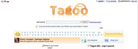 Tagoo, buscador de temas musicales alojados en internet