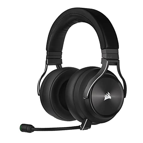 Corsair Virtuoso RGB Wireless XT Auriculares para Juegos Multiplataforma con Bluetooth - Dolby Atmos - Micrófono Omnidireccional -Compatible iCUE - PC, Mac, PS5, PS4, Nintendo Switch, Móvil - Pizarra
