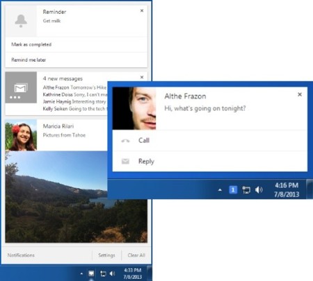 Las notificaciones interactivas llegan a Windows con Chrome 28