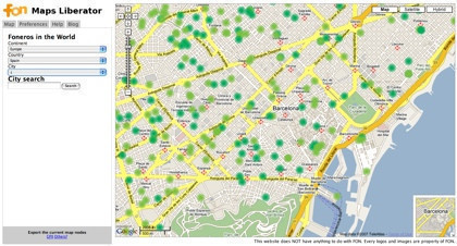 Fon Maps Liberator, exporta a los foneros a tu GPS
