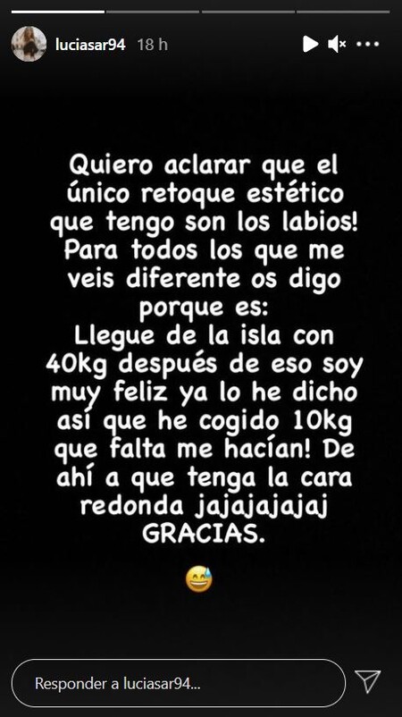 Lucia retoque La Isla de las Tentaciones