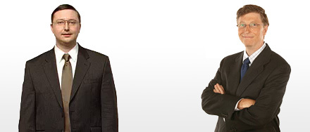Bill Gates vs. "PC" en The Daily Show
