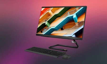 Lenovo AIO3 24ARE05: un polivalente todo en uno de diseño que lleva descuento directo de 50 euros en MediaMarkt. Lo puedes estrenar por 549 euros