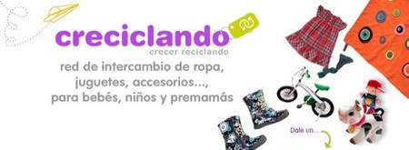 Creciclando es una red de intercambio que anima a reciclar cuando los peques crecen