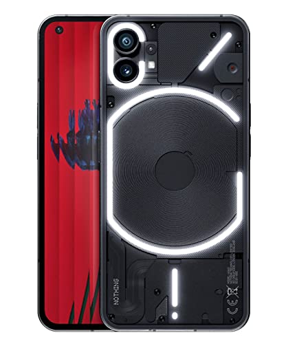 Nothing Teléfono (1): 12 GB de RAM + 256 GB, interfaz Glyph, cámara dual de 50 MP, Nothing Sistema operativo, pantalla OLED de 6,55» y 120 Hz, Negro