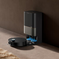 Robot que barre y trapea por si solo. Tiene patitas para subir escalones y no atorarse