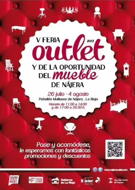La Feria del Outlet del Mueble de Nájera en La Rioja se celebra dentro de unos días 