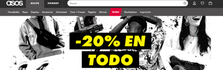 Solo hasta el miércoles todo con descuento del 20% en ASOS