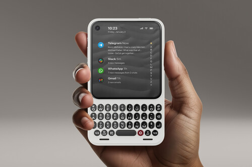 Alguien creó un celular para lo que originalmente fue creado: comunicarse. Y parece un BlackBerry