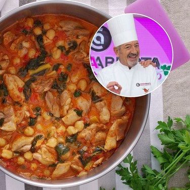 La receta sana y fácil para llevar en tupper a la oficina: garbanzos con pollo de Karlos Arguiñano