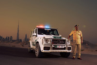 La nueva camioneta de la policía de Dubai es una G63 AMG tuneada por Brabus 