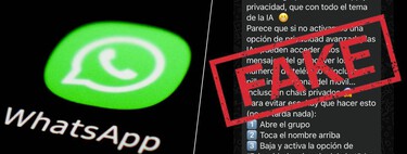 Un mensaje viral afirma que "Las IAs pueden acceder a los mensajes de grupo" en WhatsApp. Es un bulo de manual 